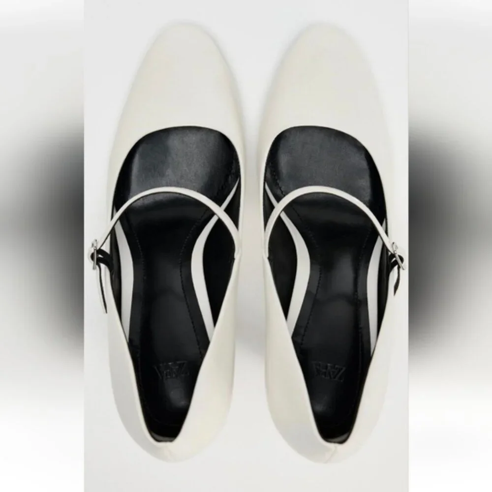 ZARA CURVED HEEL PUMP - Picture 5 of 5
